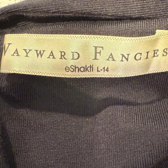 Wayward Fancies by eShakti Large Black Floral Embroidered Wide Leg Jumpsuit Boho - Picture 7 of 10